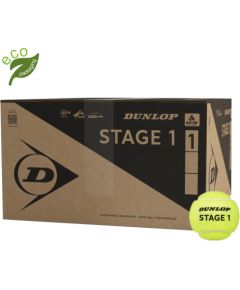 Tennis balls DUNLOP STAGE 1 GREEN 72-box ITF Teniss