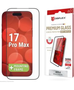 Apple iPhone 17 Pro Max Premium Screen Glass Full Cover Anti-Reflex By Displex Transparent