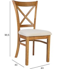 Pusdienu krēsls MIX & MATCH dabiski balts Ēdamistabas mēbeļu komplekti