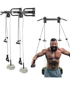 Wall-Mounted Pull-Up Bar w/ Pulleys inSPORTline RK180 (without adapter) Atspiešanās rokturi