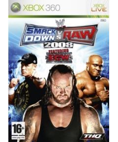 WWE SmackDown vs. RAW 2008 Xbox 360 video spēle Игры для Xbox
