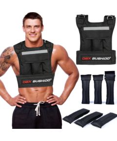 Svaru treniņu veste ar 6 ieliktņiem (tukša) Жилеты и сумки для тяжелых условий 