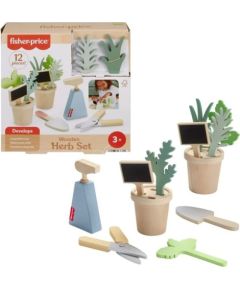 Fisher Price Wooden mały ogrodnik zestaw drewnianych roślin i narzędzi интерактивные игрушки