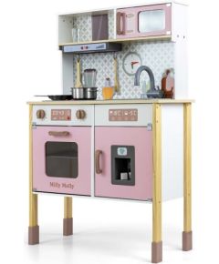 Milly Mally Zestaw drewniana kuchnia bjorn różowy интерактивные игрушки