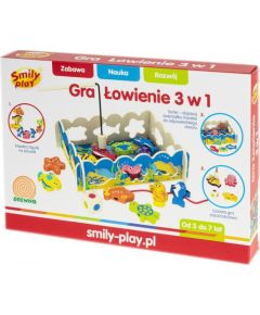 Smily Play Gra łowienie rybek  3w1 Galda spēles
