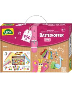 Lena Zestaw rękodzielo 400 elementów różowy