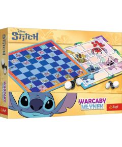 Trefl Gra warcaby i młynek lilo i stitch Galda spēles