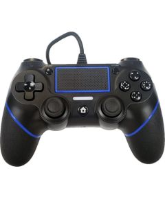 Teknogame Phantom PS4 Wired Controller Black - pults Spēļu kontrolieri