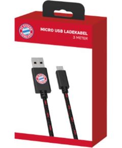 PS4, Xbox One, Mobile Phone Micro USB charging cable FC Bayern 3m lādēšanas vads Игровые контроллеры