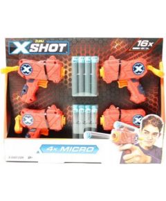 Zuru X-Shot Zestaw wyrzutni excel micro 4-pak 16 strzałek