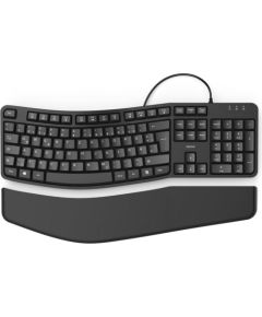 Hama Klawiatura ekc-400 przewodowa ergonomiczna