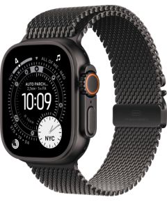 Apple Watch Ultra 3 GPS + 5G Cellular 49mm Black Titanium Case with Black Titanium Milanese Loop - L