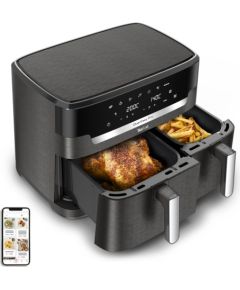 Tefal Easy Fry Dual XXL EY942HE0 fryer Double 11 L Stand-alone 2020 W Hot air fryer Grey Taukvāres katli