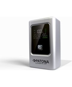 PATONA Platinum Powerbank Luxury One PD35 | 10000mAh | PD 35W | USB-C + USB-A Silver, Black