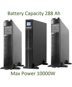 Profesionāls Apkures sist. tīras sinusoīdas UPS Invertors ar akum. 32x12V/9Ah(288Ah) | 10KWA