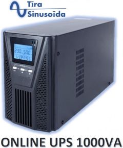 Profesionāls Apkures sist. tīras sinusoīdas UPS Invertors ar akum. 2x12V/9Ah | 900W | LCD displejs