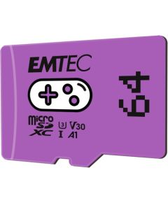 Emtec mSD 64GB UHS-I U3 V30 A1 Gaming Purple Карты памяти