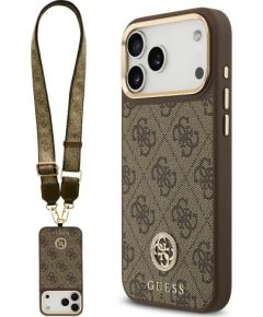 Guess 4G Strass Logo & Big Strap Metal Buttons MagSafe Case Защитный Чехол для Apple iPhone 17 Pro Max Чехлы - альтернативные