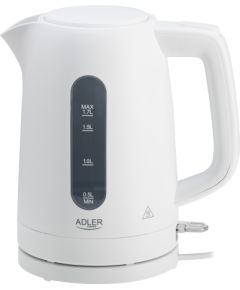 Adler Kettle | AD 1379w | Electric | 2200 W | 1.7 L | Polypropylene | 360° rotational base | White