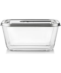 Caso Glass Vacuum Container with Plastic Lid | VacuBoxx Inox XL | Transparent Vakuuma iepakotāji