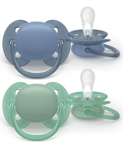Philips Avent māneklītis Ultra soft, 6-18M (2 gab), zēniem - SCF091/42