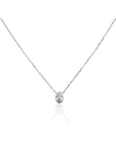Sudraba kaklarota #2500148(PRh-Gr)_CZ, Sudrabs 925°, rodijs (pārklājums), Cirkoni, garums: 42 cm, 2.2 gr. Bez akmeņiem