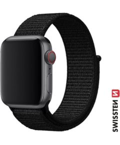 Swissten Нейлоновый Pемешок для Apple Watch 42 / 44 / 45 / 49 mm Smart pūlksteņu aksesuāri