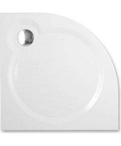 dušas paliktnis Tahiti M, 800x800 mm, h=30 mm, r=550, balts akmens masas Dušas vanniņas