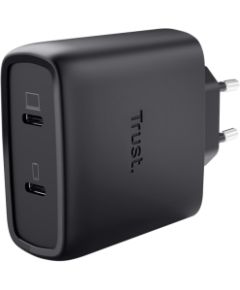 Lādētājs Trust Maxo 65W Black USB-C + 2m USB-C Cable Зарядные устройства