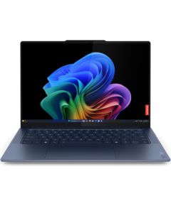 Lenovo Yoga Slim 7 14Q8X9 Cosmic Blue 14.5 " OLED Touchscreen 3K 2944 x 1840 pixels Glossy Snapdragon X Elite X1E-78-100 32 GB Soldered LPDDR5x Solid-state drive capacity 1000 GB Qualcomm Adreno GPU Windows 11 Home 802.11be Bluetooth version 5.4 Keyboard 