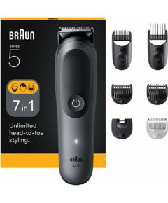 Braun Series 5 AIO5520 Grey - Multifunkční zastřihovač 7v1 Smaržas - NESAKĀRTOTS