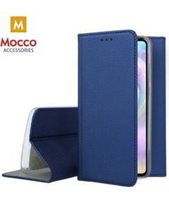 Mocco Smart Magnet Book Case Grāmatveida Maks Telefonam Xiaomi Redmi Note 10 5G / Poco M3 Zils Neoriģinālie Maciņi