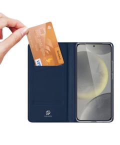 Dux Ducis -  DUX DUCIS wallet case SKIN PRO for SAMSUNG S24 FE blue Чехлы - альтернативные