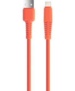 Setty kabelis USB - Lightning 1,5 m 2,1A KSA-L-1.5210 oranžs Data USB kabeļi