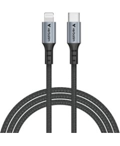 Kabelis Verbatim Sync&Charge Lightning Cable 60W 120cm Data USB kabeļi