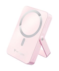Enerģijas krātuve Verbatim Charge n Go 10000mAh Magnetic Wireless Charge Pink ar Statīvu