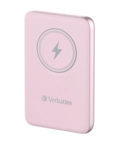 Enerģijas krātuve Verbatim Charge n Go 10000mAh Magnetic Wireless Charge Pink