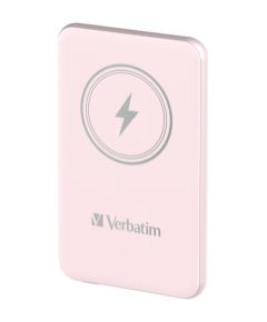 Enerģijas krātuve Verbatim Charge n Go 5000mAh Magnetic Wireless Charge Pink