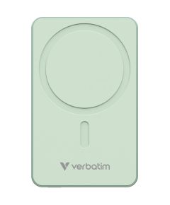 Enerģijas krātuve Verbatim Charge n Go 10000mAh Magnetic Wireless Charge Green