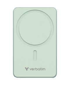 Enerģijas krātuve Verbatim Charge n Go 5000mAh Magnetic Wireless Charge Green