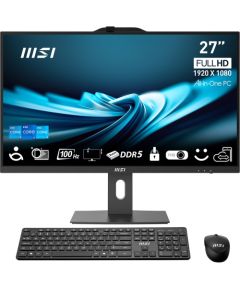 MSI Pro AP272P Intel® Core™ i5 68.6 cm (27") 1920 x 1080 pixels All-in-One PC 16 GB DDR4-SDRAM 512 GB SSD Windows 11 Pro Wi-Fi 6 (802.11ax) Black Datori All In One
