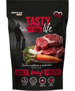 BIOFEED Tasty dog life wołowina 90% saszetka 500g Suņu barība