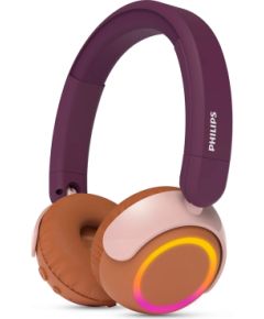 PHILIPS TAK4200MP/00 on-ear austiņas ar Bluetooth bērniem, violets/oranžs Austiņas