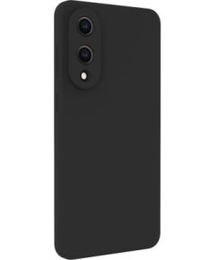 Evelatus Samsung  Galaxy S25 Edge Premium Magnetic Soft Touch Silicone Case Black Neoriģinālie Maciņi