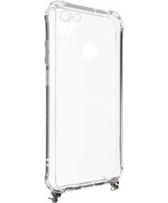 Evelatus Apple  iPhone 7/8/SE2020/SE2022 Silicone Transparent with Necklace TPU Strap Silver Чехлы - альтернативные