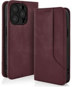 Fusion Prime Book case grāmatveida maks Samsung A346 Galaxy A34 5G bordo Neoriģinālie Maciņi