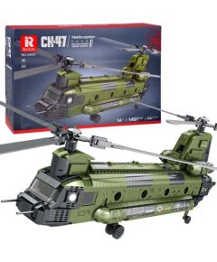 Jokomisiada Reobrix Licencjonowane Klocki Helikopter CH-47 Chinook 1458 ele ZA5802 EDUKAMP