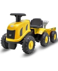 Baby Mix Jeździdełko traktor z przyczepą Benny żółty
