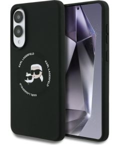 Karl Lagerfeld Silicone Double Heads and Circle MagSafe Case for Samsung Galaxy S25 Edge Neoriģinālie Maciņi