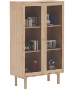 Vitrīnas skapis HANSEN 90x40xH150cm, melamīns Skapji